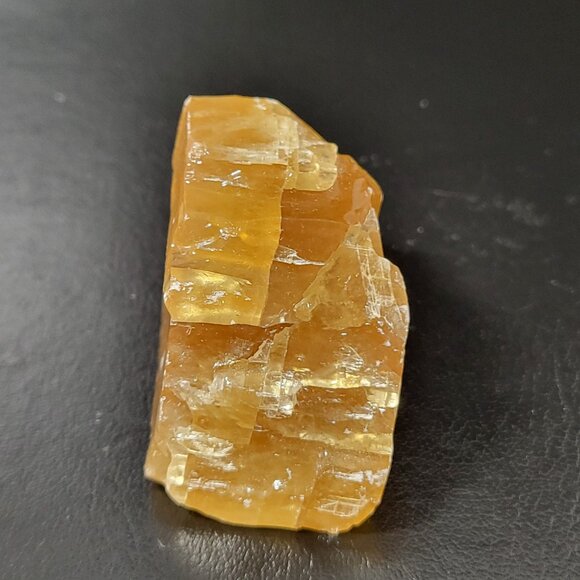 Honey Calcite Mineral Crystal Raw - Picture 2 of 5